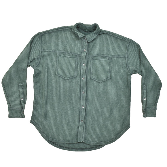 Aerie AEO Ribbed Button Down Top Henley Shirt Regular Size XXS - Picture 1 of 8